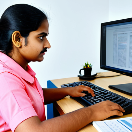 Home 28 **
"A person diligently practicing Bengali typing on a computer, fully clothed, focused expression, modern desk setting, safe for work, appropriate content, perfect anatomy, natural proportions, professional, well-lit, family-friendly environment."
**